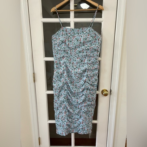 Bardot  Ruched Midi Dress - Size 10 - Picture 2 of 7